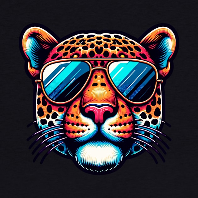 Jaguar Wearing Sunglasses by The Jumping Cart